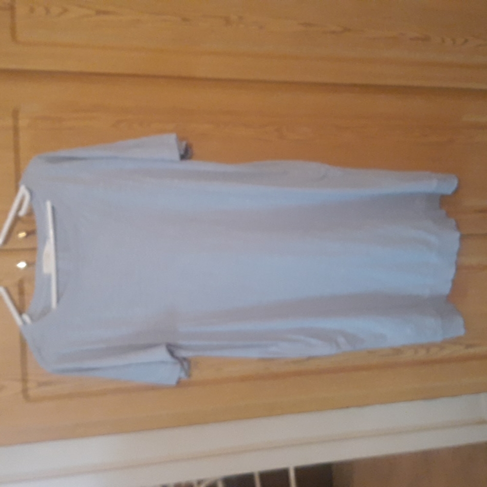 Mod-o-doc blue shift dress S M NEW